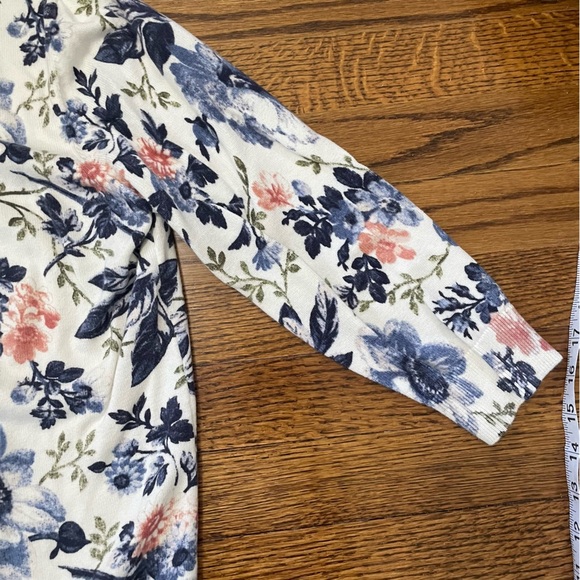 Talbots Ladies Floral Cardigan Sweater 3/4 Sleeves Size Small - Picture 4 of 6